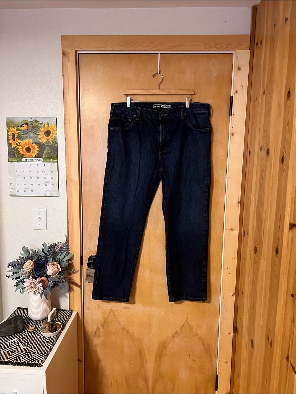 Carhartt Men's Dark Indigo Relaxed Jeans